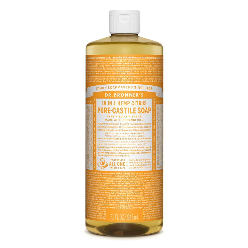 Dr. Bronner's Pure-Castile Liquid Soap Citrus-The Living Co.