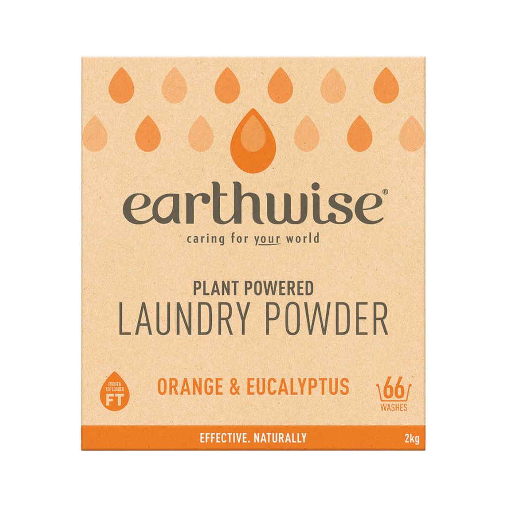 Earthwise Laundry Powder Orange & Eucalyptus 2kg-The Living Co.