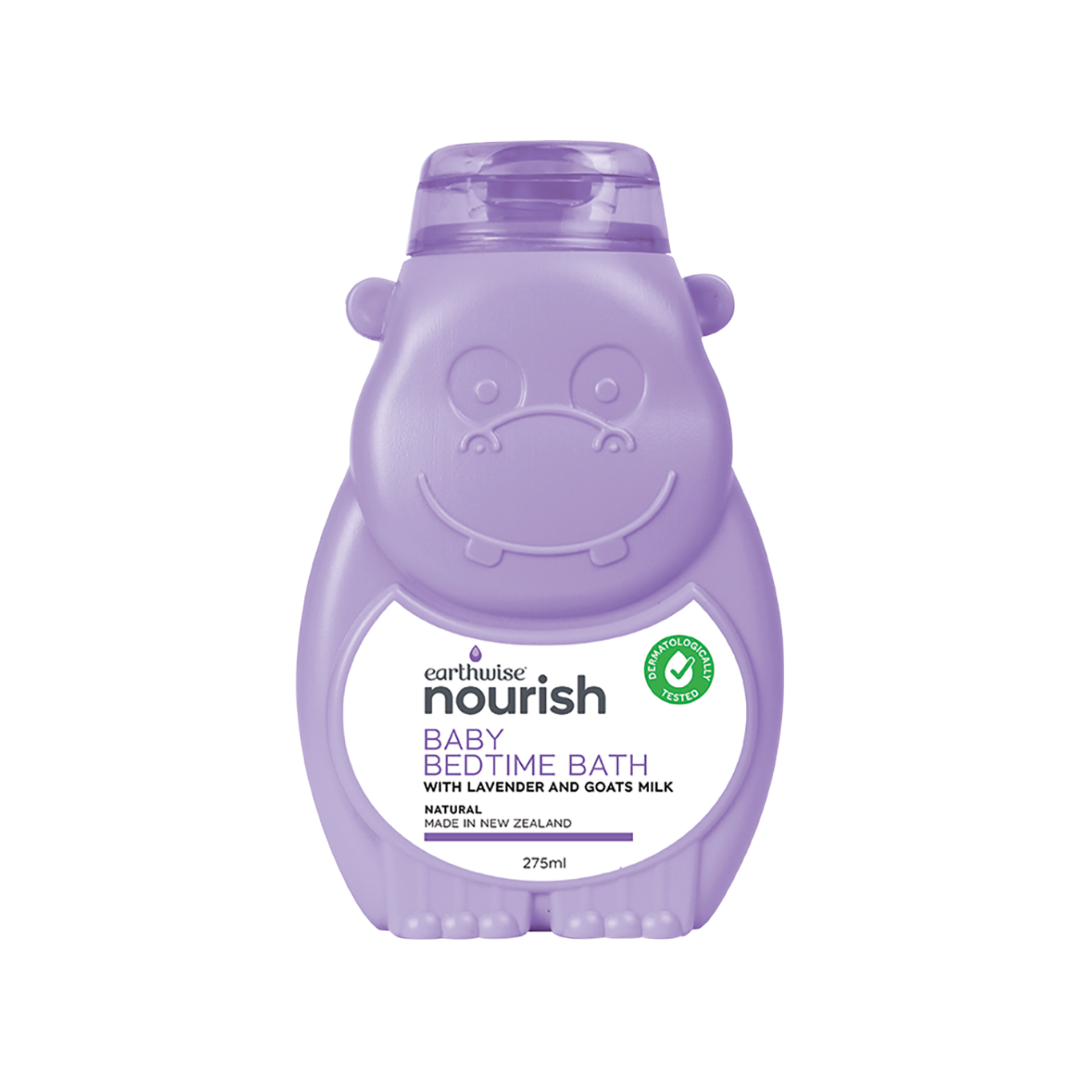 Earthwise Nourish Hippo Baby Bedtime Bath 275ml-The Living Co.