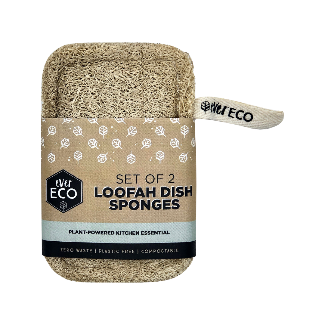 Ever Eco Loofah Dish Sponges Set of 2