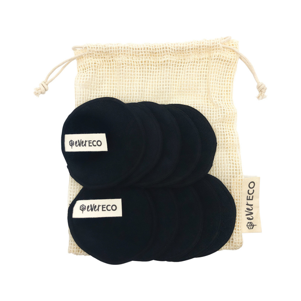Ever Eco Reusable Bamboo Facial Pads With Cotton Wash Bag 10pk