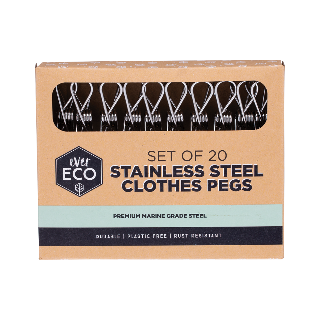 Ever Eco Stainless Steel Clothes Pegs Premium Marine Grade