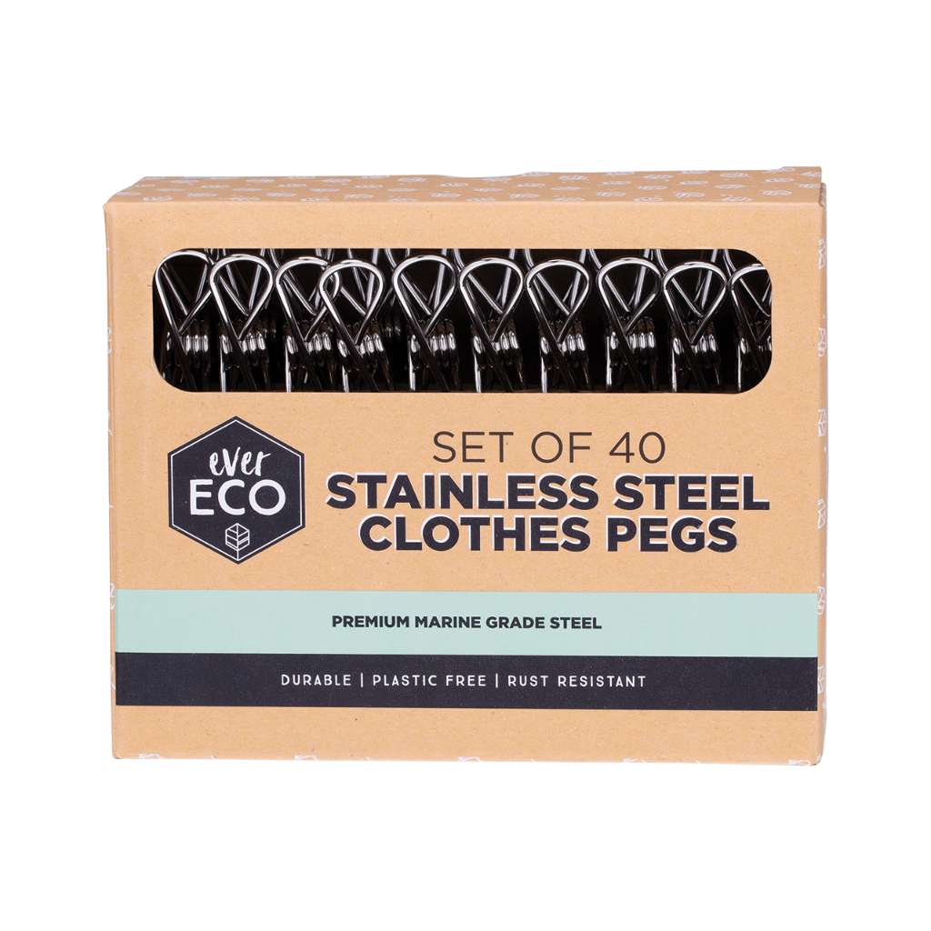 Ever Eco Stainless Steel Clothes Pegs Premium Marine Grade
