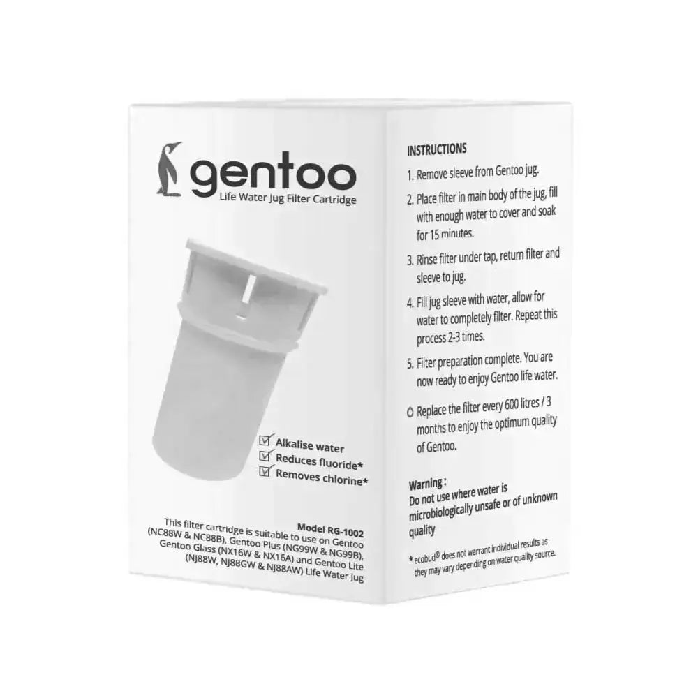 Ecobud Water Filter Replacement – Gentoo Jug Cartridge