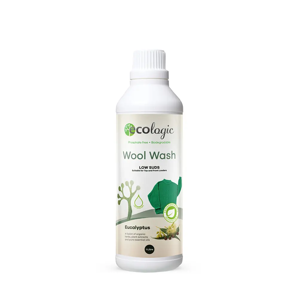 Ecologic Wool Wash Eucalyptus 1L-The Living Co.