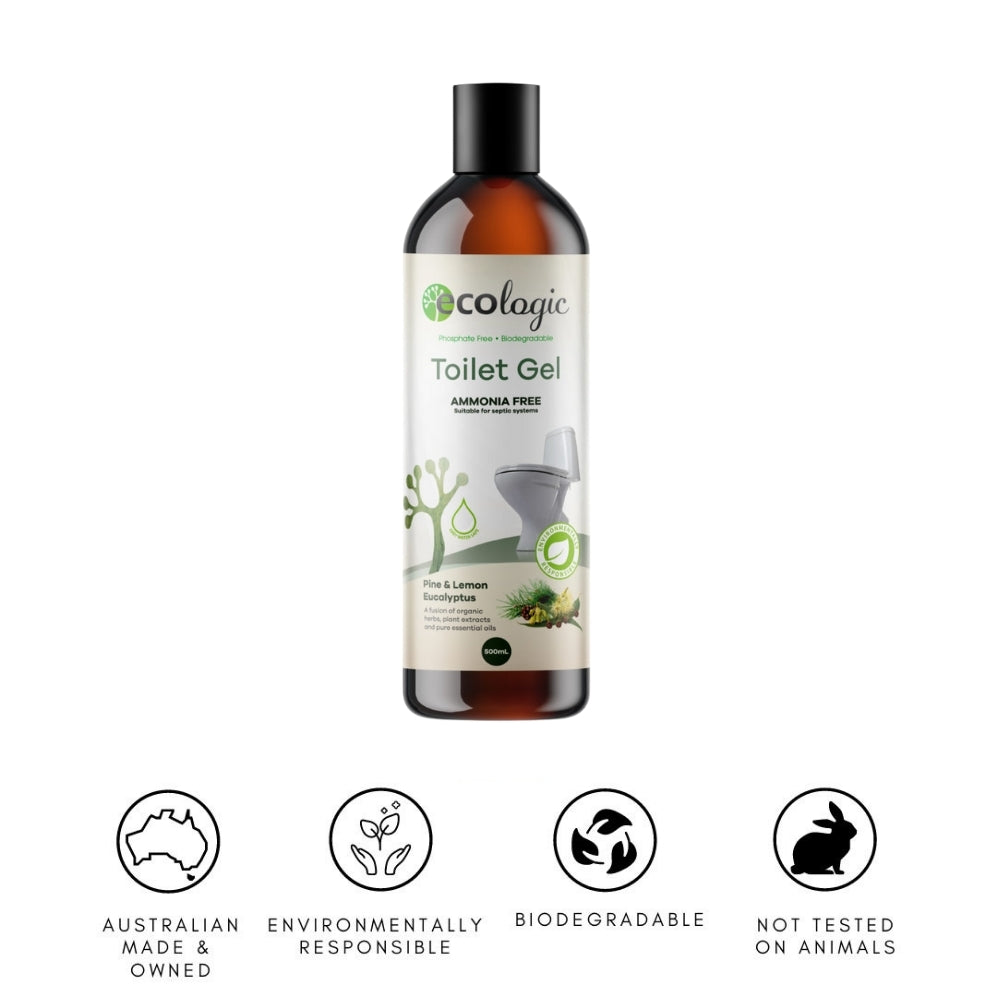 Ecologic Toilet Cleaning Gel Pine, Lemon & Eucalyptus 500ml