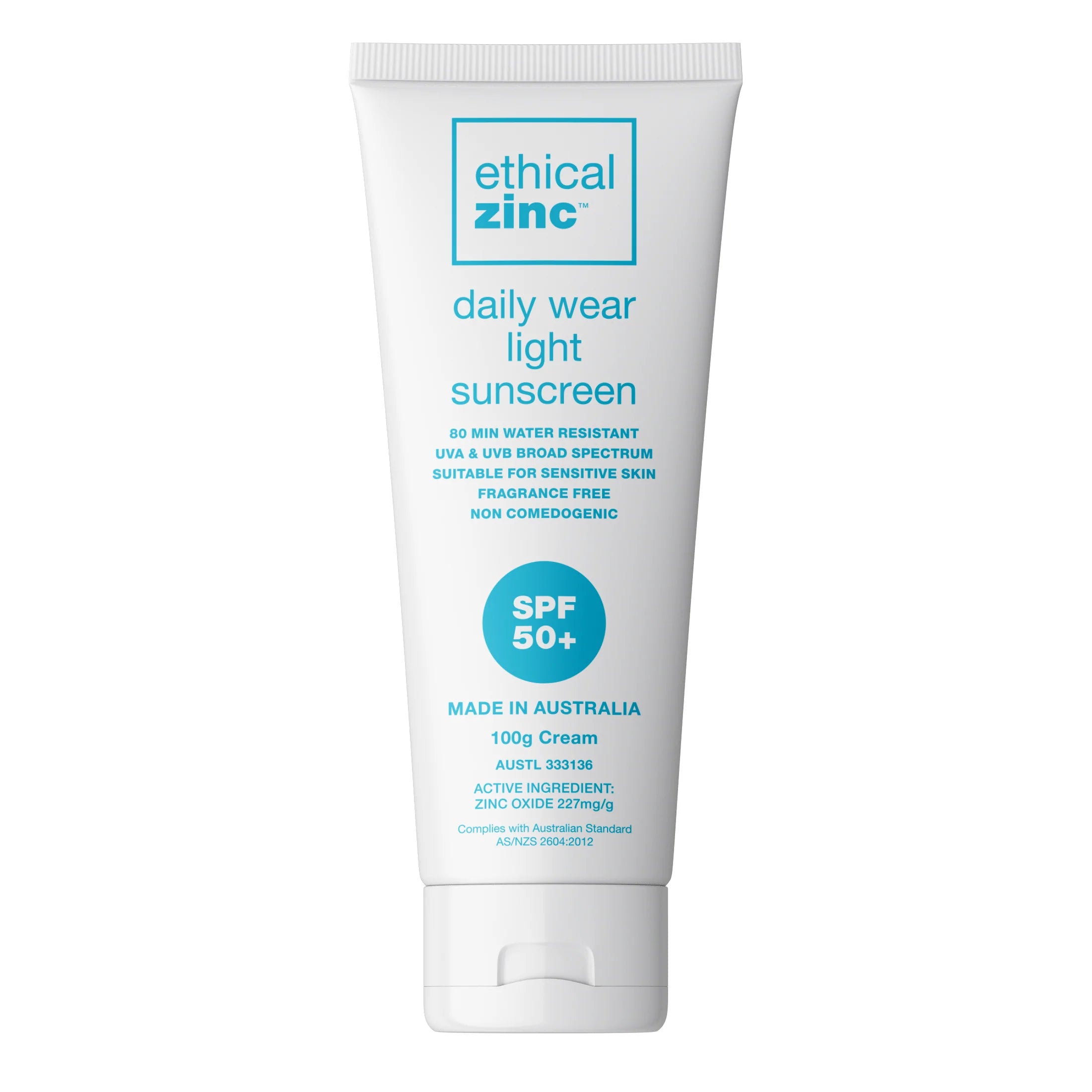 Ethical Zinc Daily Wear Light Sunscreen SPF 50+