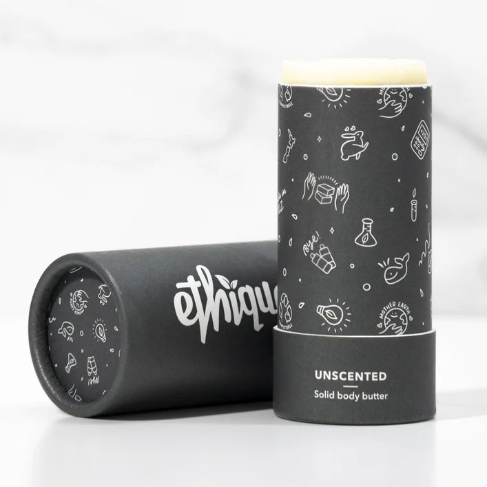 Ethique Solid Body Butter Tube Unscented 100g-The Living Co.
