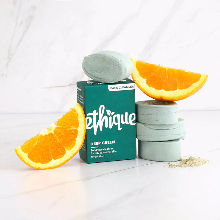 Ethique Solid Face Cleanser Bar Deep Green 100g