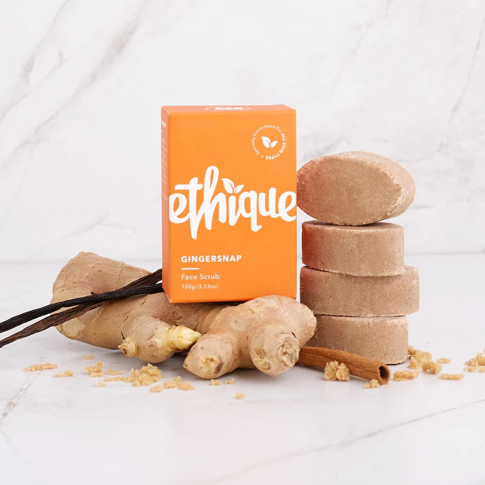 Ethique Solid Face Scrub Bar Gingersnap 100g