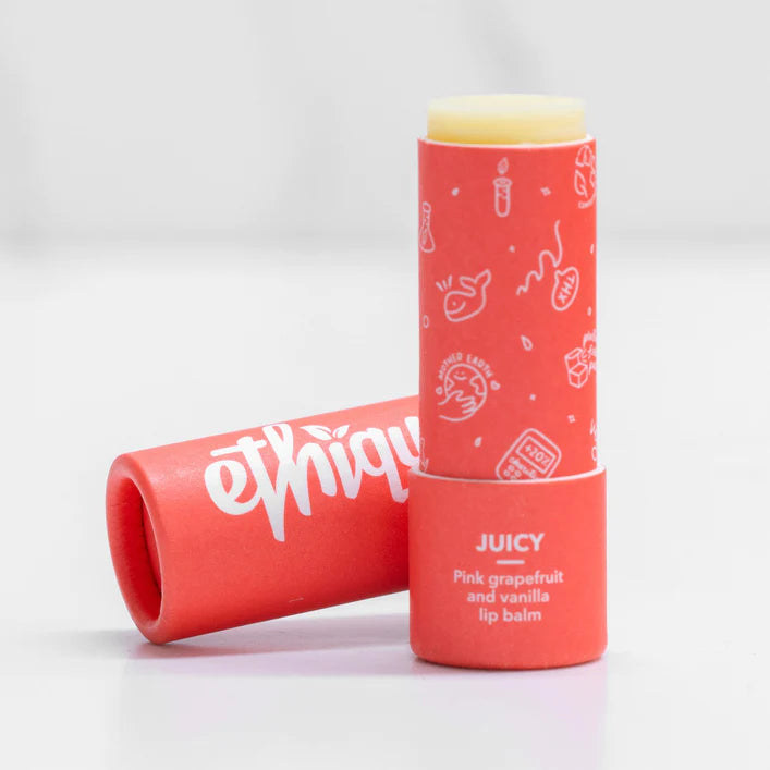 Ethique lip balm Juicy - Pink Grapefruit & Vanilla 9g