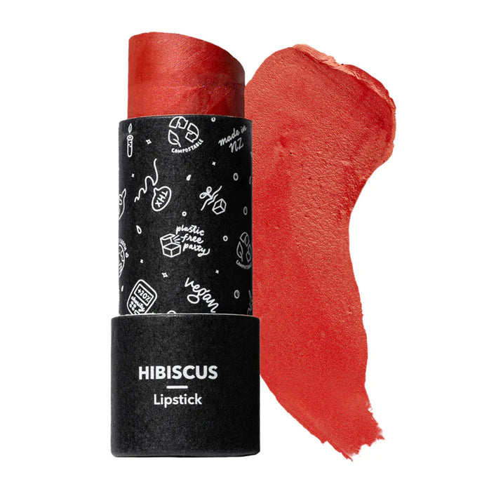 Ethique Lipstick Hibiscus Vibrant coral (8g)-The Living Co.