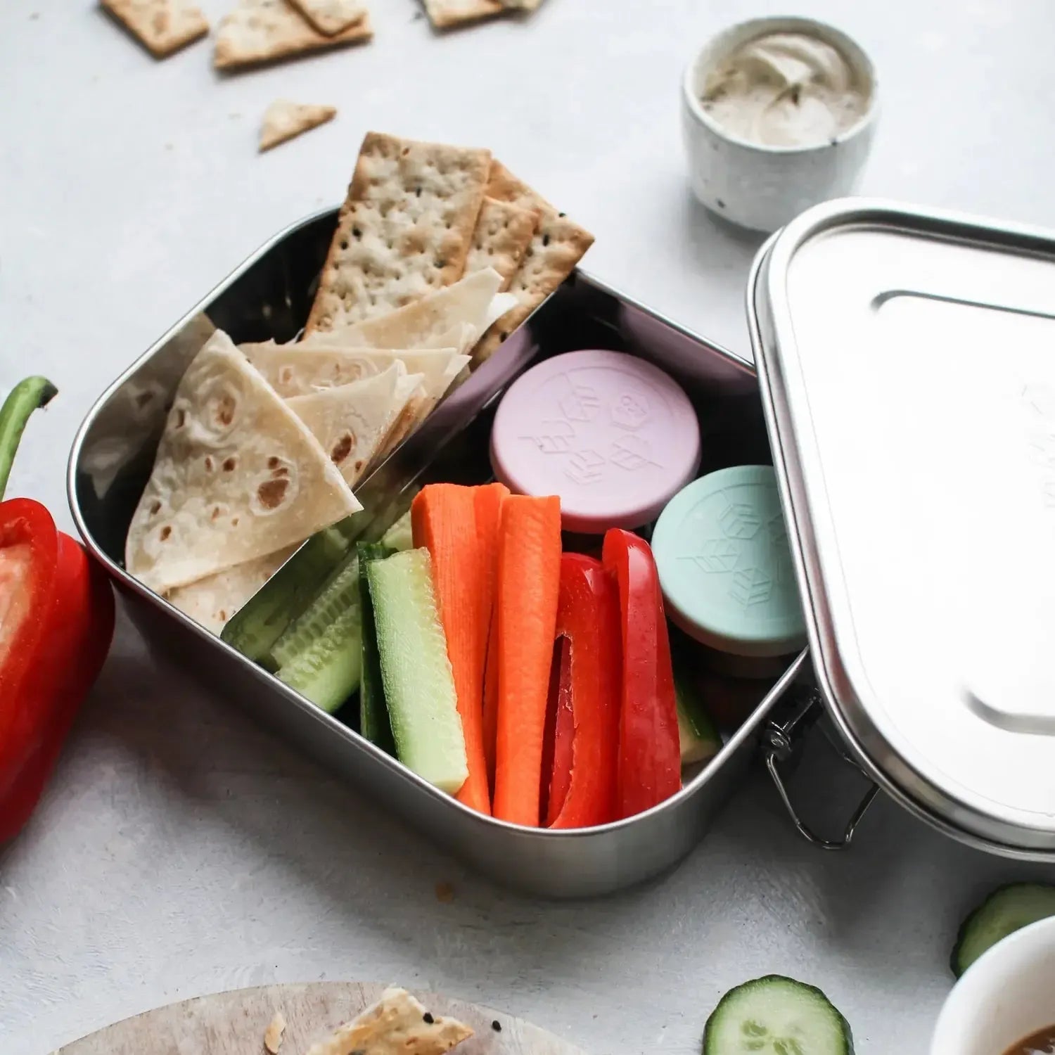 Ever Eco Bento Box 2 Compartments with Removable Divider 1400ml