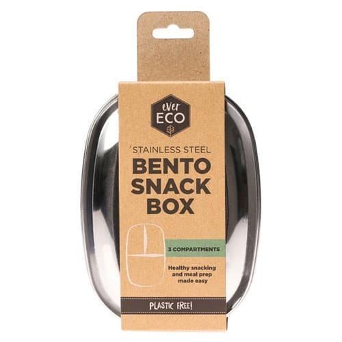 Ever Eco Stainless Steel Bento Snack Box 3 Compartments 580ml