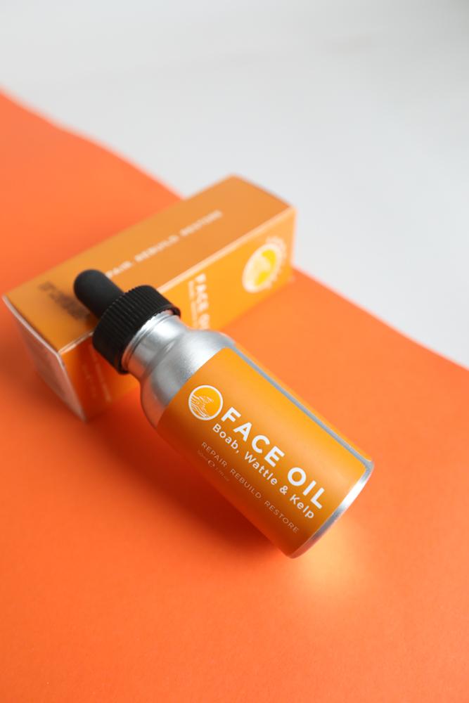 Sunbutter Skincare Face Oil (Boab, Wattle & Kelp) 50ml-The Living Co.