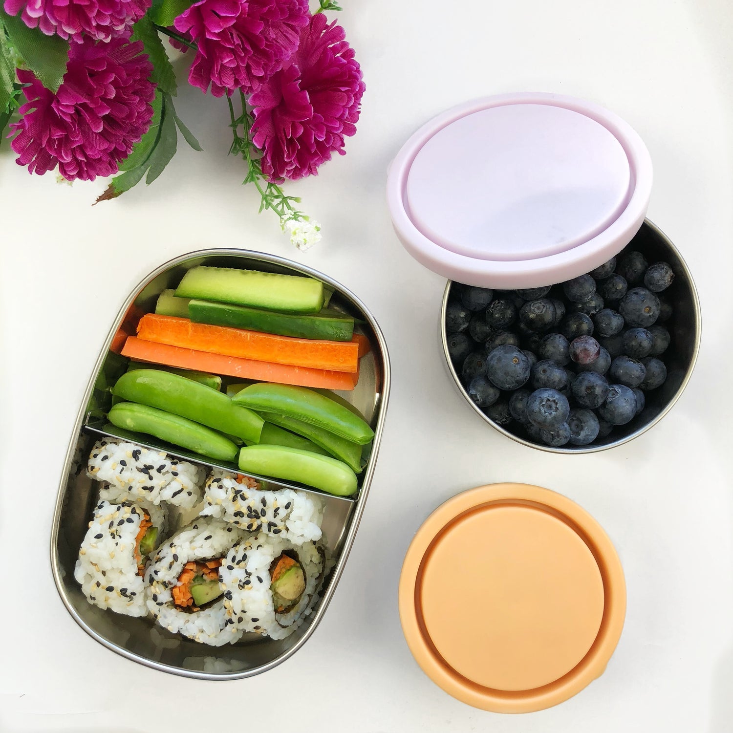 Ever Eco Stainless Steel Bento Snack Box 2 Compartments