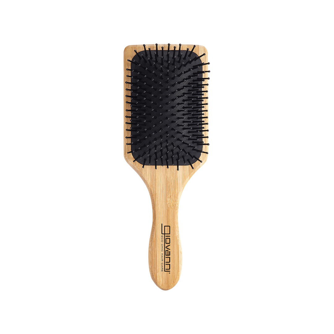 Giovanni Bamboo Hair Brush Paddle - Nylon, Ball-Tipped Bristles