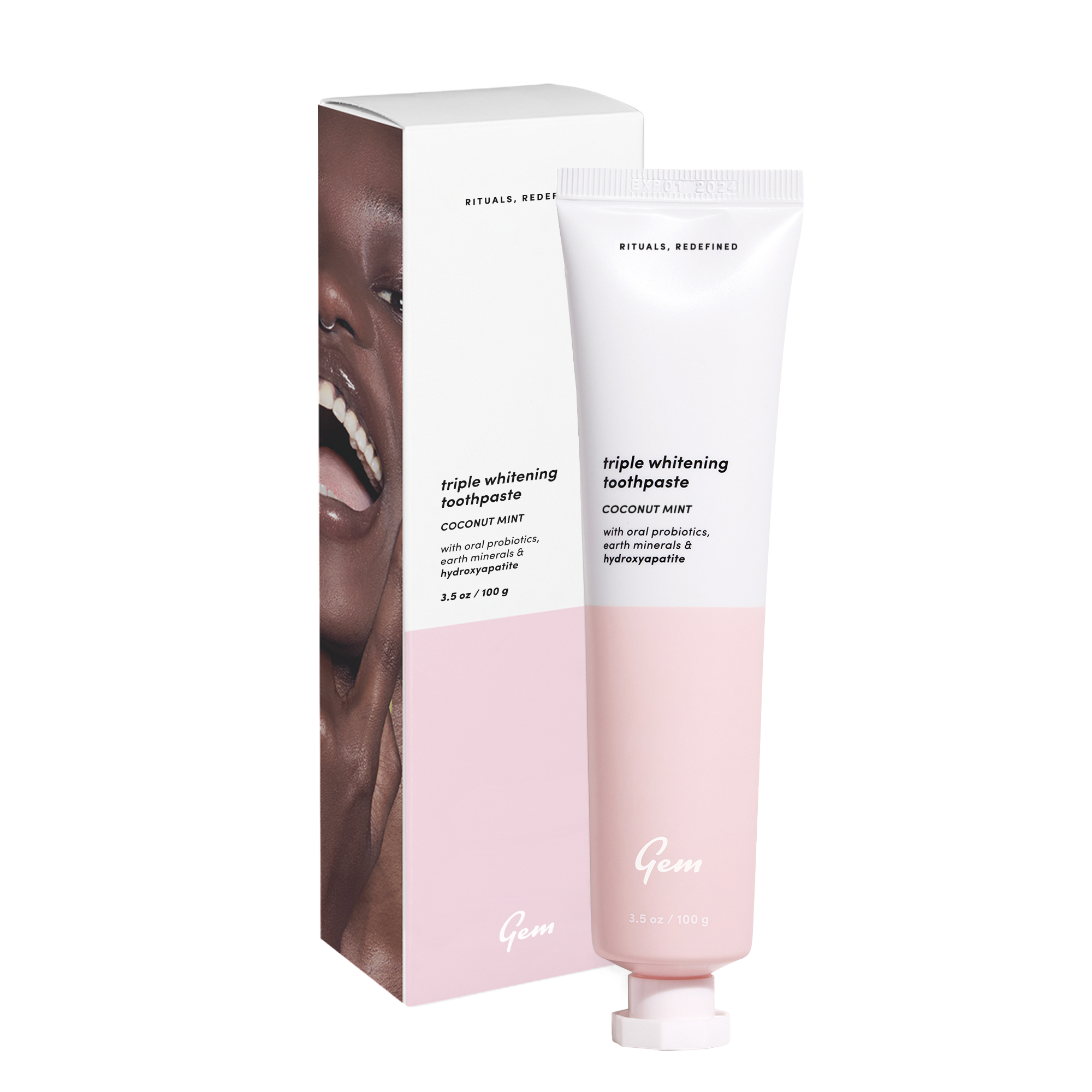 Gem Triple Whitening Toothpaste: Coconut Mint