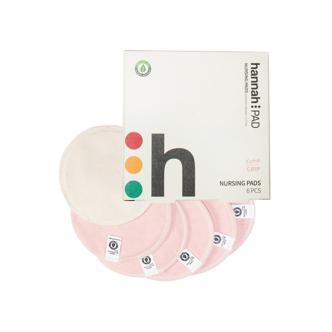 Hannah Nursing Pads Organic Cotton x 6 Pack-The Living Co.