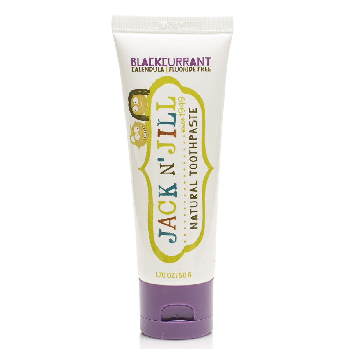 Jack n' Jill Toothpaste (Fluoride Free) Blackcurrant 50g-The Living Co.