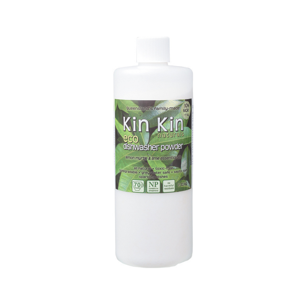 Kin Kin Naturals Dishwasher Powder Lemon Myrtle & Lime 1.1kg-The Living Co.