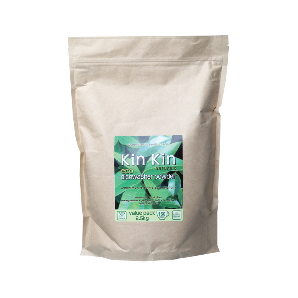 Kin Kin Naturals Dishwasher Powder Lemon Myrtle & Lime 2.5kg