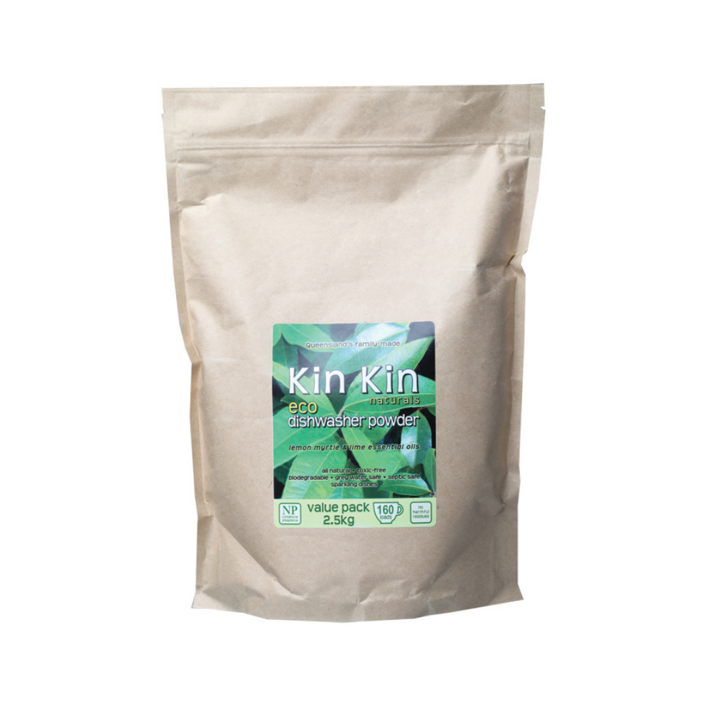 Kin Kin Naturals Dishwasher Powder Lemon Myrtle & Lime 2.5kg-The Living Co.