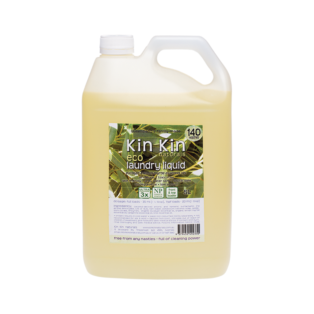 Kin Kin Naturals Laundry Liquid - Eucalypt & Lemon Myrtle 5L
