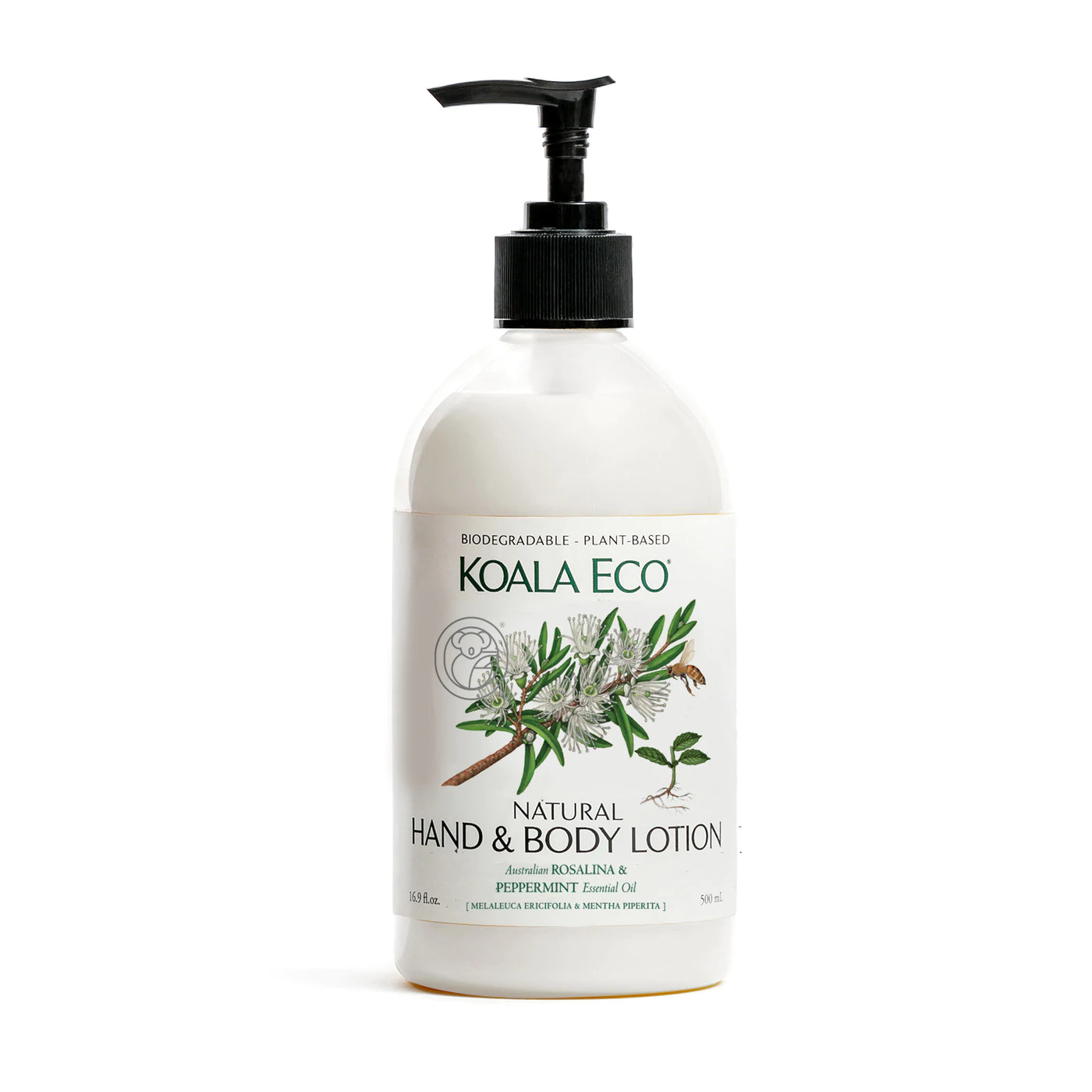 Koala Eco Hand & Body Lotion Rosalina & Peppermint 500ml-The Living Co.