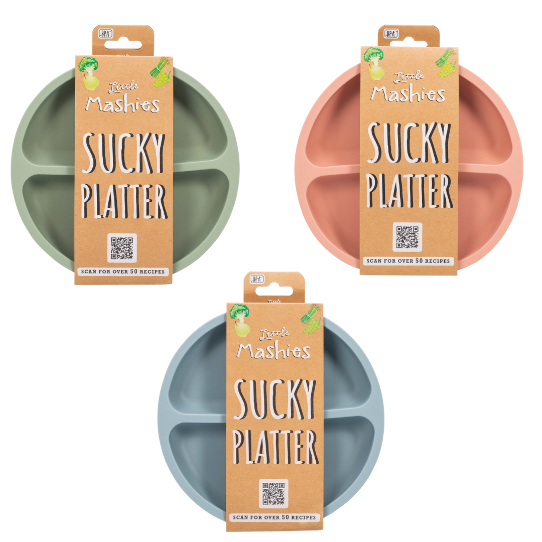 Little Mashies Silicone Sucky Platter Plate