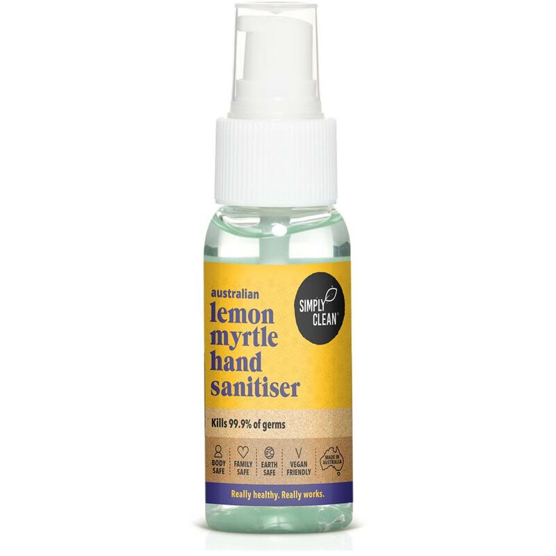 Simply Clean Lemon Myrtle Hand Sanitiser-The Living Co.