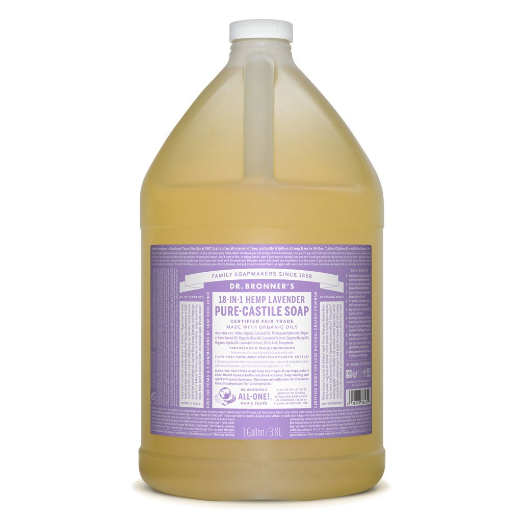 Dr. Bronner's Pure-Castile Liquid Soap Lavender-The Living Co.