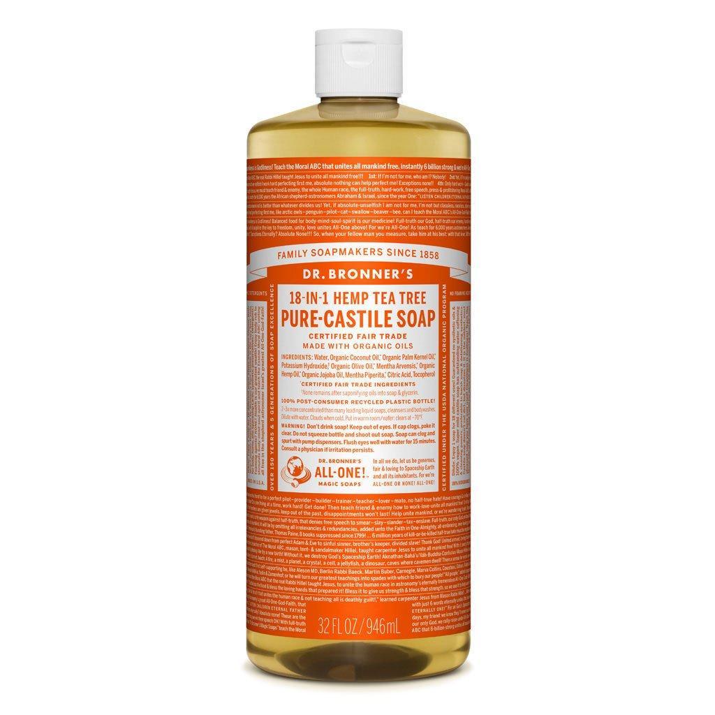 Dr. Bronner's Pure-Castile Liquid Soap Tea Tree