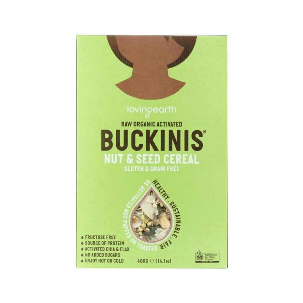 Loving Earth Buckinis - Nut & Seed Cereal 400g-The Living Co.