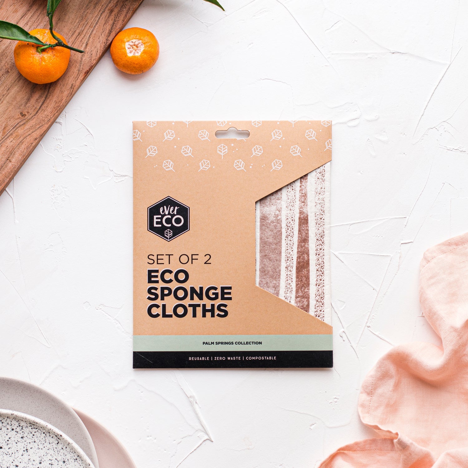 Ever Eco Eco Sponge Cloths 2pk