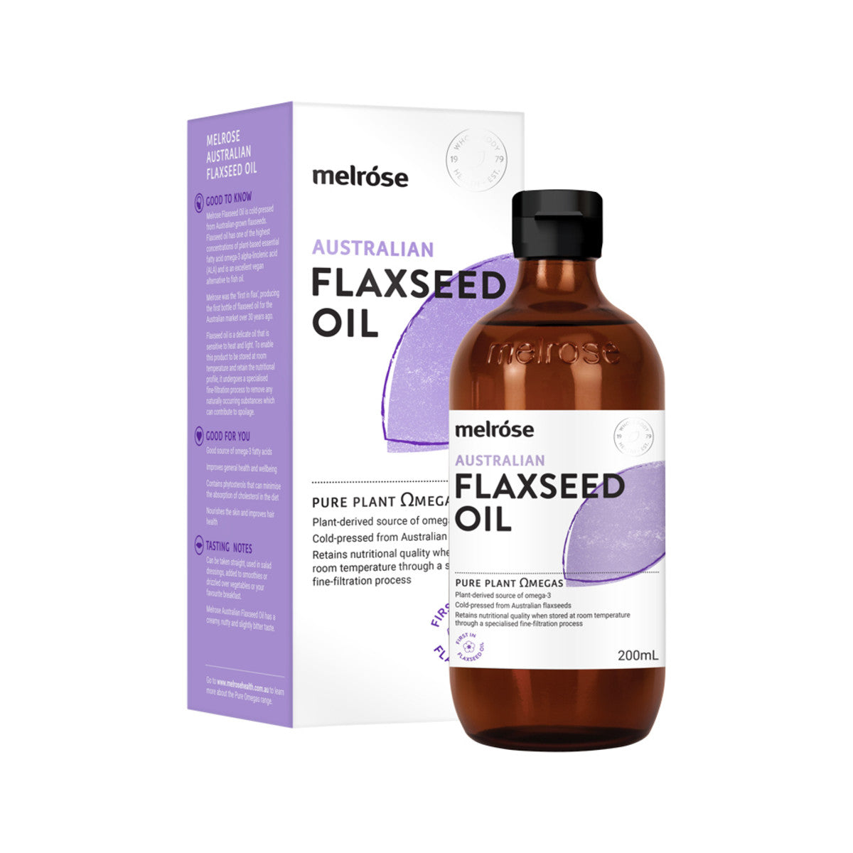 Melrose Australian Flaxseed Oil 200ml-The Living Co.