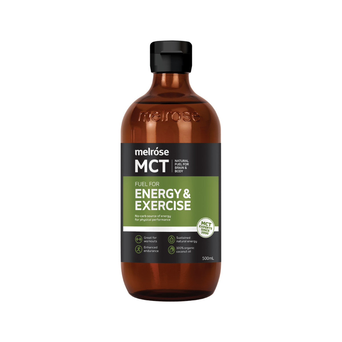 Melrose MCT Oil Fuel For Energy & Exercise 500ml-The Living Co.
