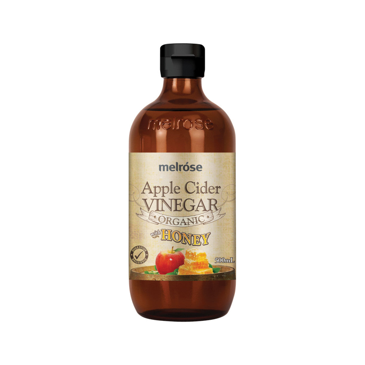 Melrose Organic Apple Cider Vinegar with Honey 500ml-The Living Co.