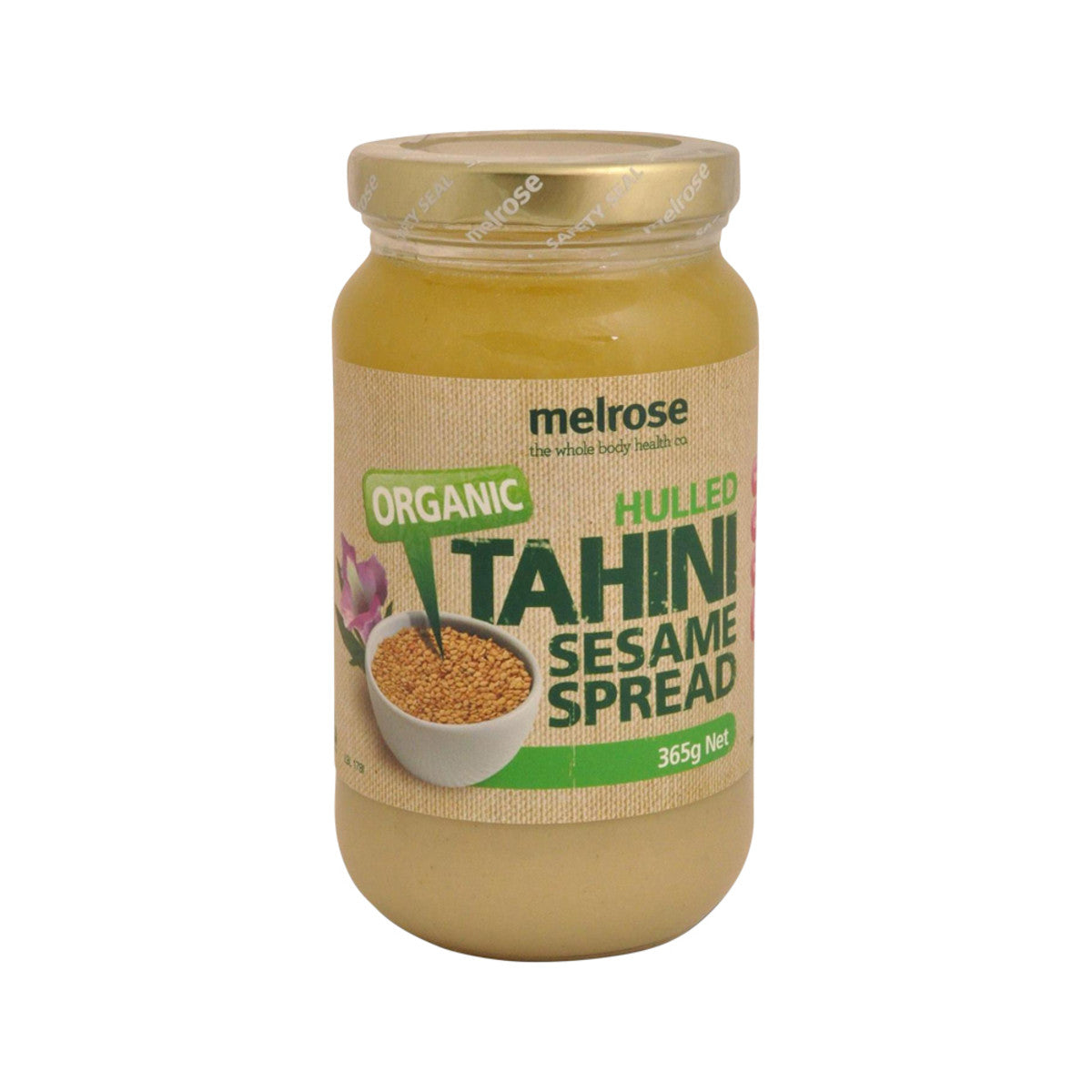 Melrose Organic Tahini Sesame Spread Hulled 365g-The Living Co.