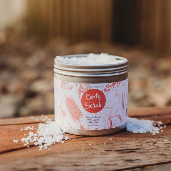 Minimal Essentials Body Scrub Euphoria Blend-The Living Co.