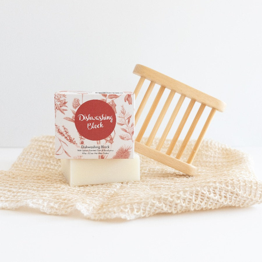 Minimal Essentials Dishwashing Block with Lemon Scented Gum & Eucalyptus