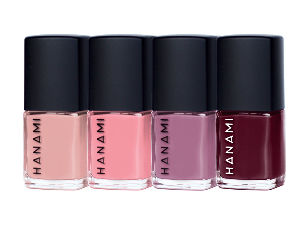 Hanami Nail Polish Collection Tootsie 9ml x 4 Pack-The Living Co.