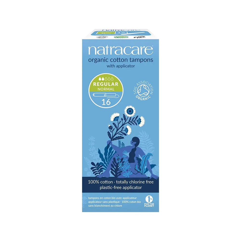 Natracare Regular Tampons with Applicator 16pk-The Living Co.