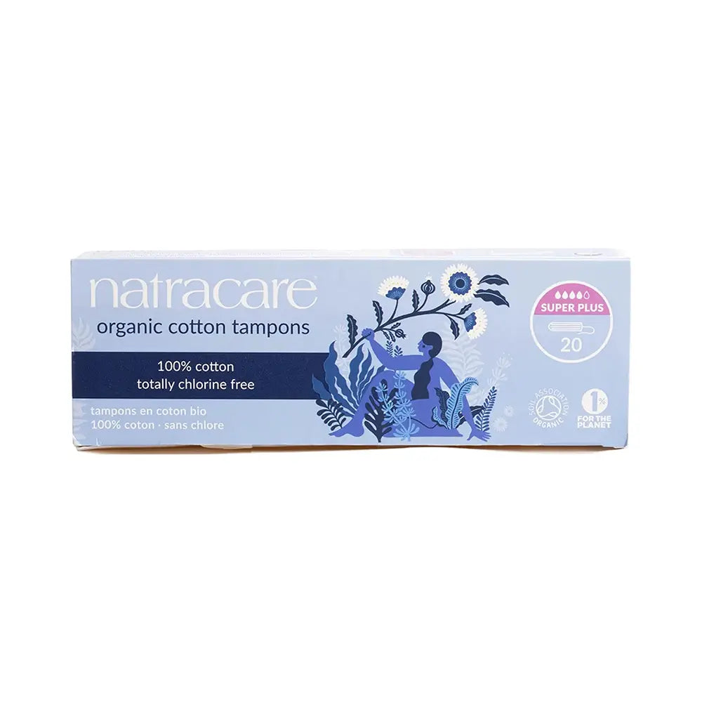 Natracare Super Non-Applicator Tampons 20pk-The Living Co.