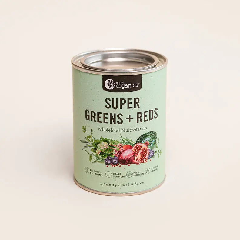 Nutra Organics Super Greens + Reds-The Living Co.