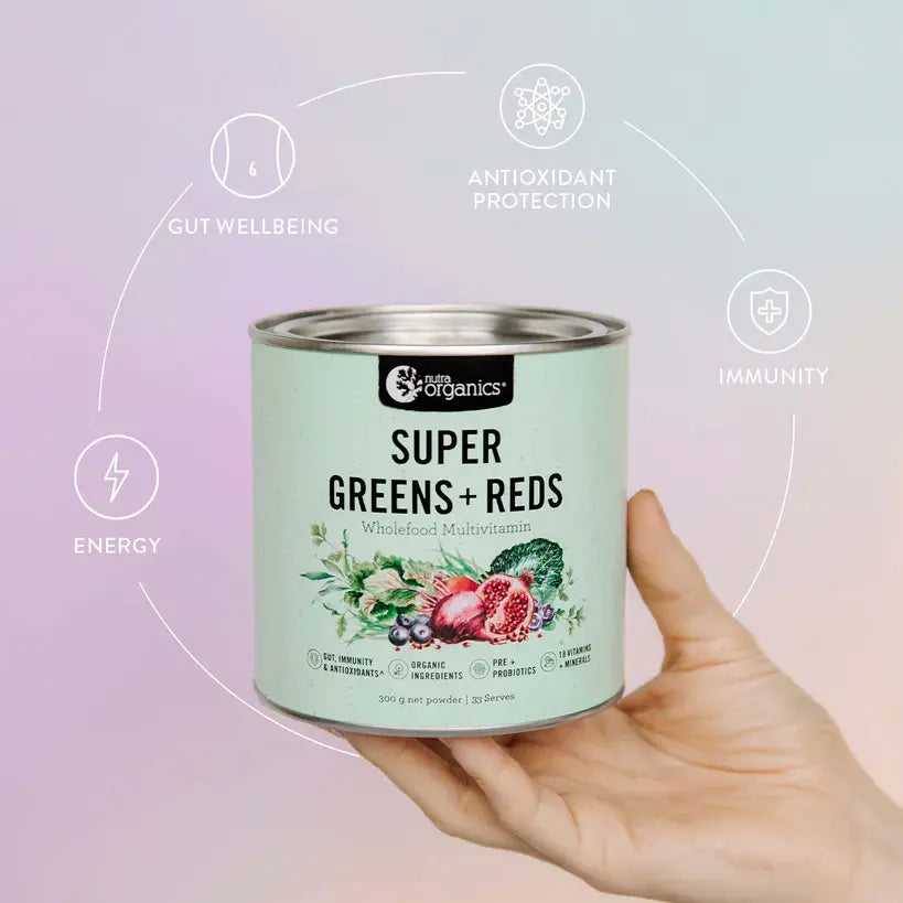 Nutra Organics Super Greens + Reds