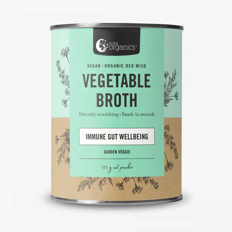 Nutra Organics Vegetable Broth Garden Veggie-The Living Co.
