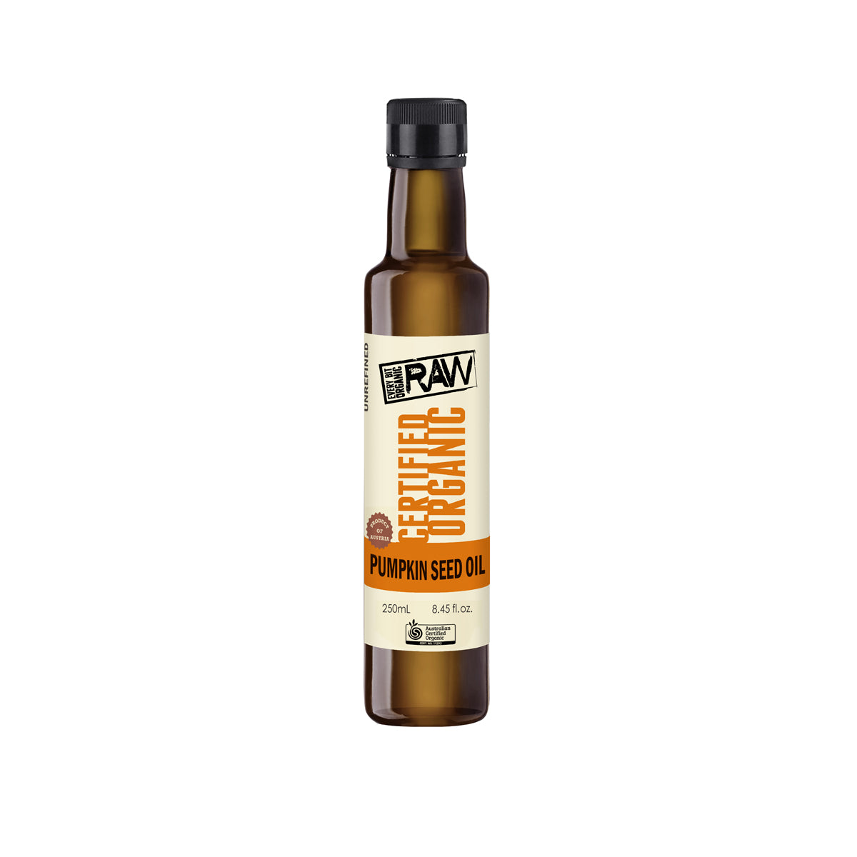 Every Bit Organic Pumpkin Seed Oil - cold pressed 250ml-The Living Co.