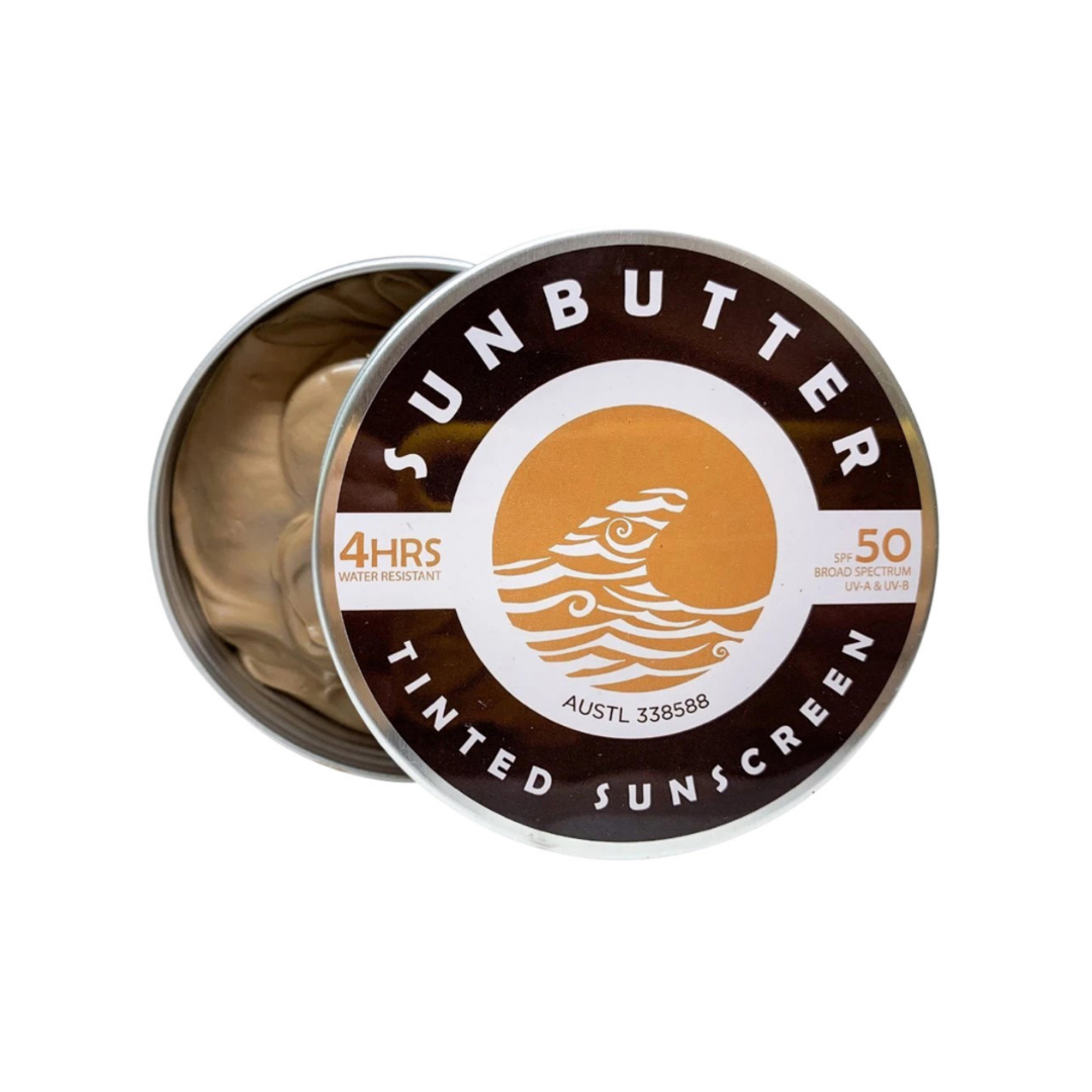 Sunbutter Suncare Tinted Sunscreen SPF 50 Tin 100g-The Living Co.