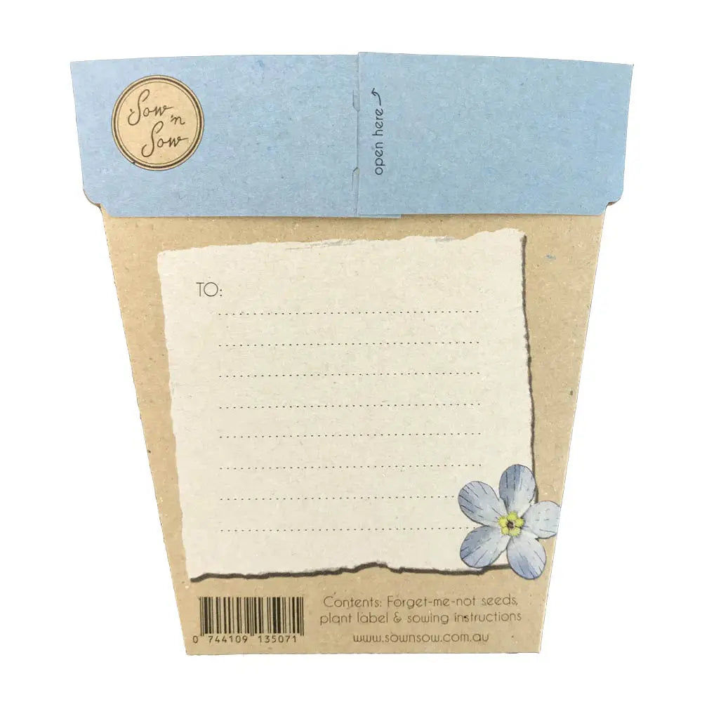 Sow 'n Sow Gift of Seeds Forget Me Not-The Living Co.